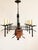 Vintage Spanish Revival Wrought Iron Chandelier For Sale - Image 4 of 12