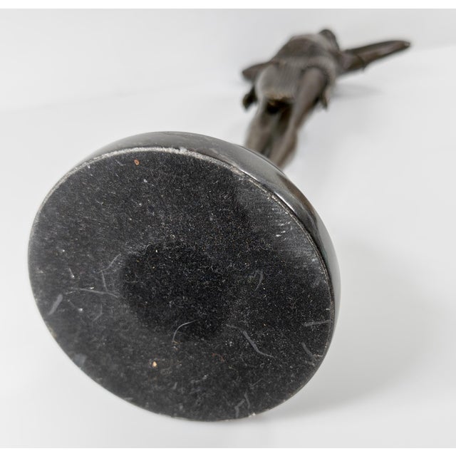 Mid-Century Bronze Orientalist Figure After Virtue by Demetre Chiparus For Sale - Image 12 of 12