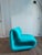 Textile Blue Armchair by Henri Etienne Martin, 1960s For Sale - Image 7 of 10