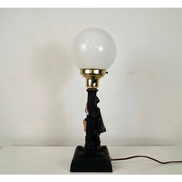 1950’s Mid-Century Charlie Chaplin Bar Table Lamp For Sale In Los Angeles - Image 6 of 12