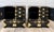 Chinoiserie Pair of 1970s Chinoiserie Black Lacquer Nightstands With Hand-Painted Birds & Brass Hardware For Sale - Image 3 of 17