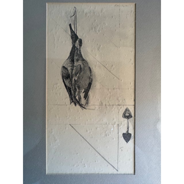 American 1960s Andrew Wyeth Canvasbacks Framed Reprint For Sale - Image 3 of 3