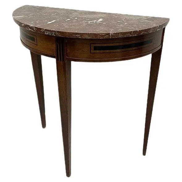 Small 19th Century Dutch Oak Wall Table, 1890s For Sale - Image 6 of 6