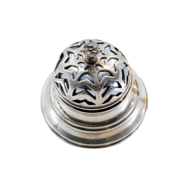 Silver Silver Doorbell with Relief Capsule For Sale - Image 8 of 10