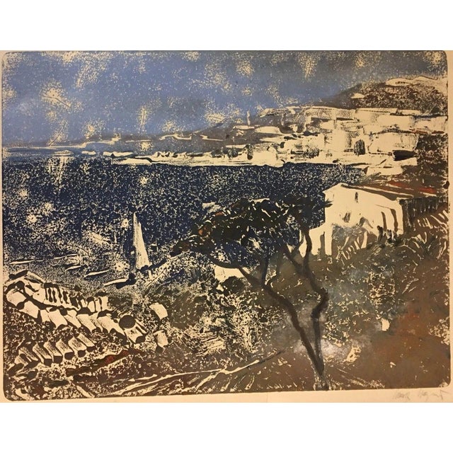 Wegener Hans Jürgen, Southern Harbor Sea View, 1970s, Oil on Canvas For Sale - Image 9 of 12