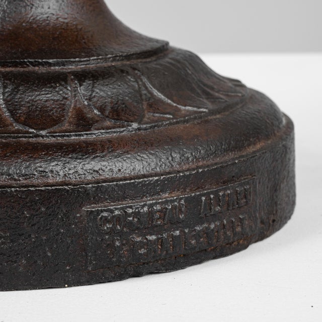 1900s French Cast Iron Urn For Sale - Image 14 of 18
