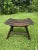 Beautiful mid-century Arts & Crafts style solid oak bench/stool featuring a curved seat and rustic handmade construction....