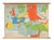 Vintage School Wall Map of Europe 1815-1871, Belgium, 1950s For Sale