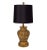 Golden Textured Ceramic Table Lamp. The quality on this piece is excellent. Fantastic original brass finial. UL listed...