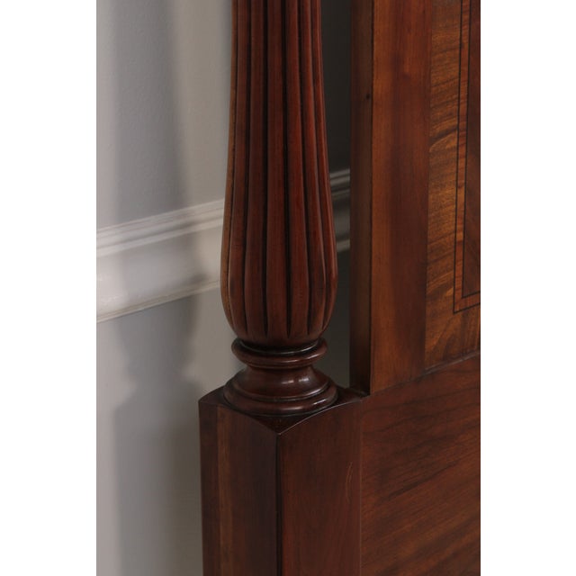 Lexington King Size Cherry Sheraton Style Bed For Sale - Image 13 of 18