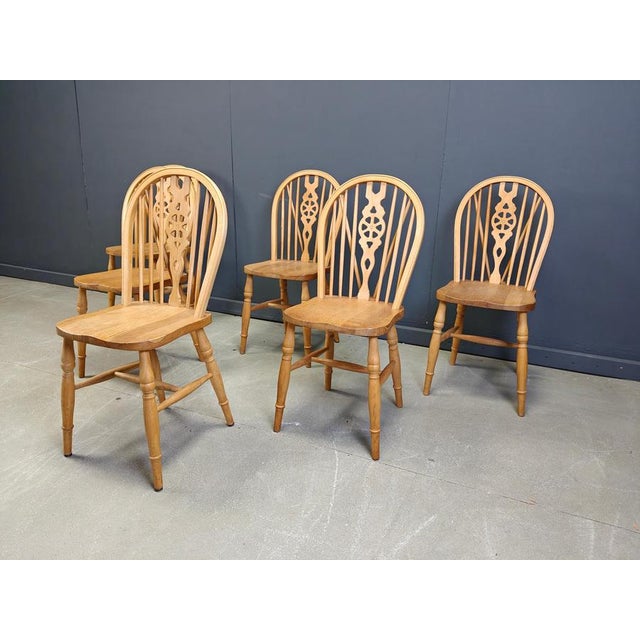 Brown Vintage Dining Chairs from Ercol, 1950s, Set of 6 For Sale - Image 8 of 15
