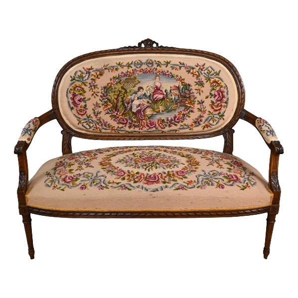 Louis XVI Stained Beechwood Sofa, 1920 For Sale