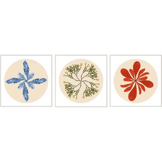 Modern Beach, Set Of 3, Framed Artwork For Sale