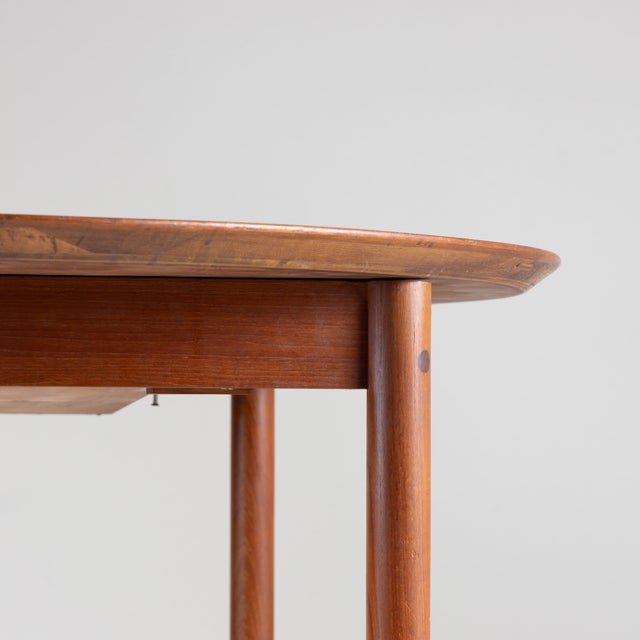 Extendable Round Teak Table, 1960s For Sale - Image 9 of 14