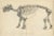 Marsh, Paleontology Illustration of a Dinoceras Mirabile, 1886, Print For Sale