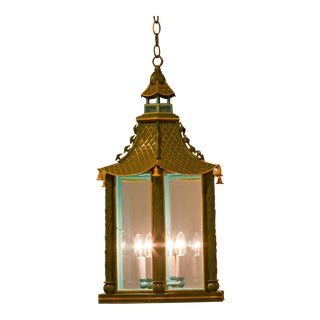 Pagoda Style Hanging Light For Sale