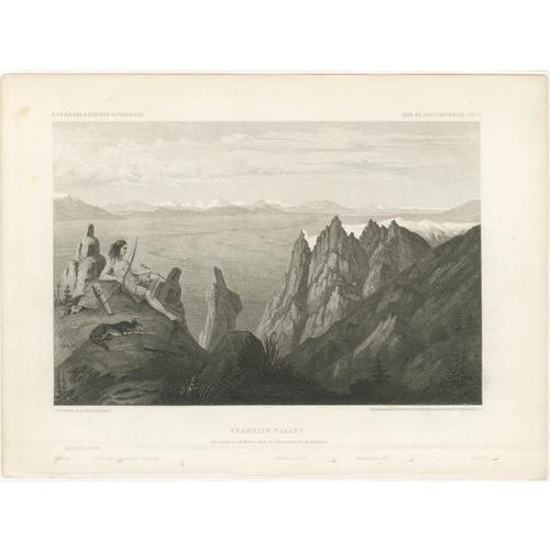 Franklin valley, great basin nevada – beckwith survey engraving, c.1855 a highly evocative mid-19th-century american...