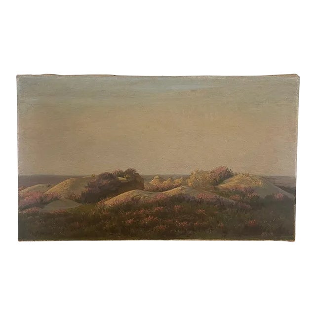 Vintage Original French Landscape Scenic Painting For Sale