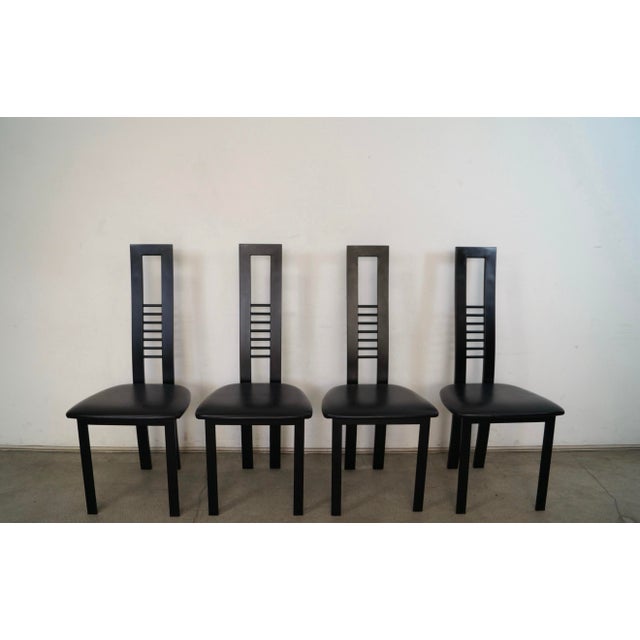 Postmodern 1980’s Postmodern Canadian Dining Chairs - Set of 4 For Sale - Image 3 of 12