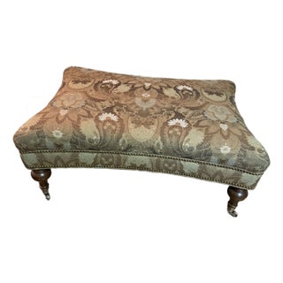 Tapestry Ottoman by Sherrill For Sale