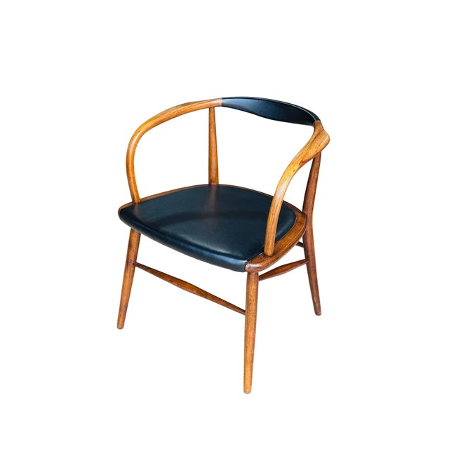 Mid-Century Modern Jack Cartwright for Boling Charter Mid-Century Modern Bent Walnut Armchair, Circa 1958 For Sale - Image 3 of 17