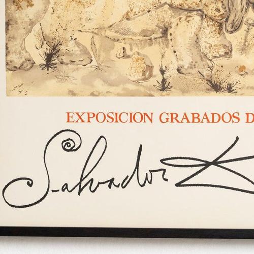 Limited Edition Framed Homage to Albrecht Dürer Poster after Salvador Dalí, 1970s For Sale - Image 10 of 13