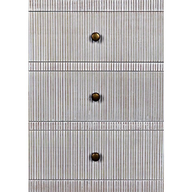 Conrad 6 Drawer Dresser, White Wash For Sale - Image 10 of 11