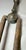 Antique 18th Century Wrought Iron Turned Brass English Fireplace Tongs Tool 23 For Sale In New York - Image 6 of 11