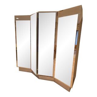 1990s Mirrored Wall Unit For Sale