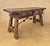Low Rustic Oak Table with Drawers and Iron Stretcher, 1940 For Sale - Image 6 of 11