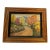 Vintage Signed Acrylic on Board Painting of a Country Road in Autumn in the Hudson Valley For Sale