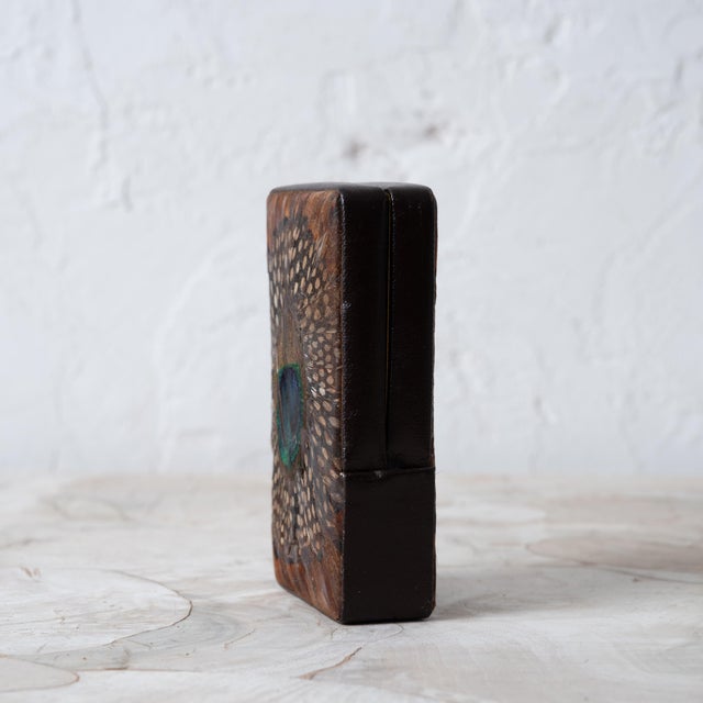 Peacock Feather Cigarette / Card Case For Sale In Savannah - Image 6 of 8