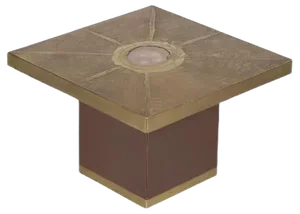 Square Coffee Table by Paco Rabanne for Lova Creation, 1970s
