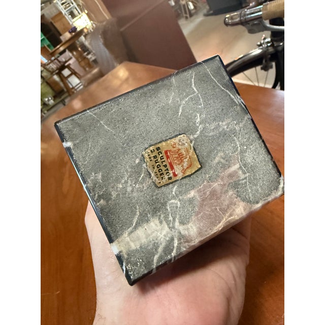 1960s G. Ruggeri Horned Moses Michelangelo Marble Alabaster Sculpture Figurine Statue For Sale - Image 4 of 5