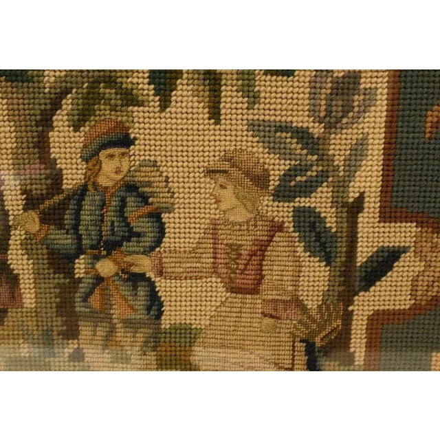 Regency Chinoiserie Lacquer Screen Tapestry, 1840 For Sale - Image 5 of 13