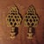 Two matching finials! These are not tarnished or rusted. It looks to be the shape of an artichoke.