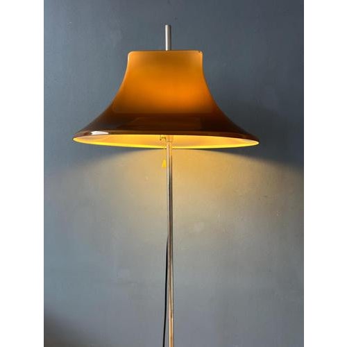 Glass Mid-Century Modern Space Age Floor Lamp by Willem Hagoort For Sale - Image 7 of 13