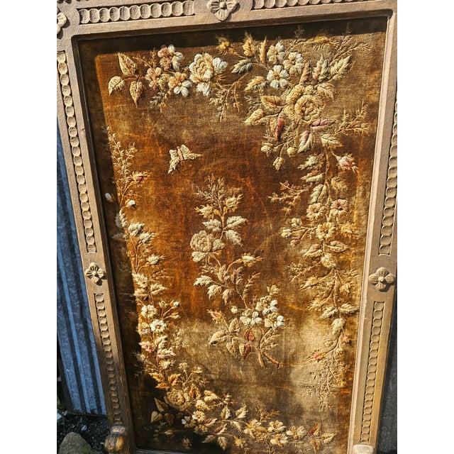 19th century wooden carved screen, fireplace screen, stove, dimensions: height 144 cm, width 65 cm, depth 40 cm.