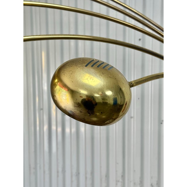 Mid-Century Modern Mid Century Modern 5-Arm Italian Arc Lamp by Harvey Guzzini For Sale - Image 3 of 10
