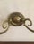 1920s 1920s George III Style Pair of Crafted Brass Wall Sconces With Glass Hurricanes - a Pair For Sale - Image 5 of 10