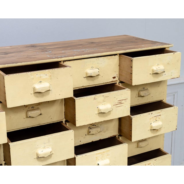 Antique 40-Drawer Workshop Cabinet, 1940 For Sale - Image 6 of 12