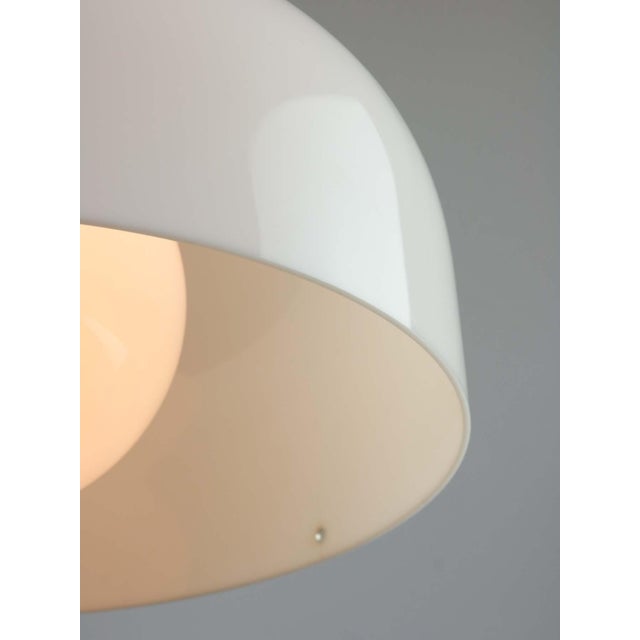 Large Space Age Pendant Light in White from Guzzini, 1970s For Sale - Image 3 of 18