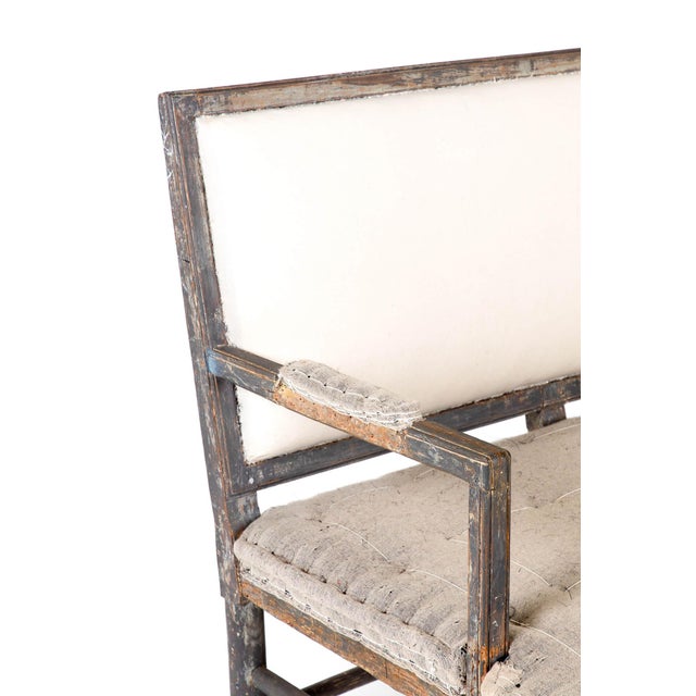 Wood 19th Century Italian Painted Settee For Sale - Image 7 of 11
