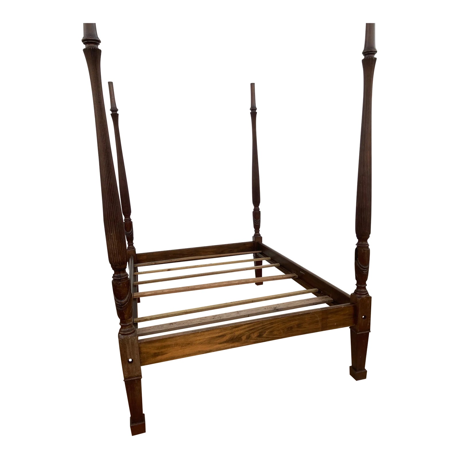 Early 19th Century High Carved Mahogany 4 Post Bed Ca. 18101820 Chairish