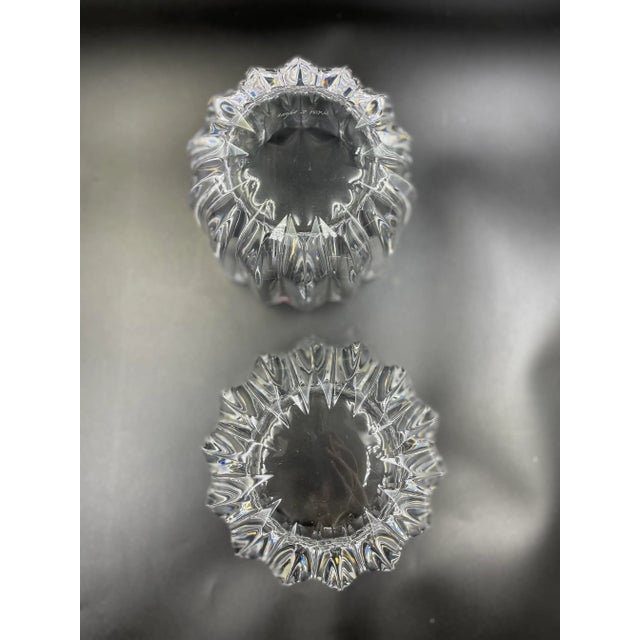 Glass Late 20th Century Orrefors Sweden Pair of Crystal Bowls For Sale - Image 7 of 11