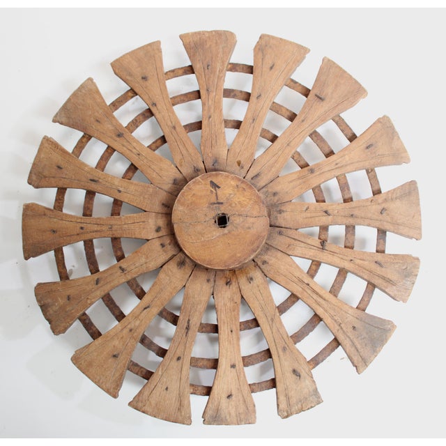 Chestnut Weaving Wheel and Detachable Stand For Sale - Image 8 of 10