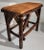 Rustic Old Hickory Bench W/ Suede Seat For Sale - Image 3 of 6