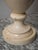 Large Vintage Cream Marble Lamp For Sale - Image 4 of 8