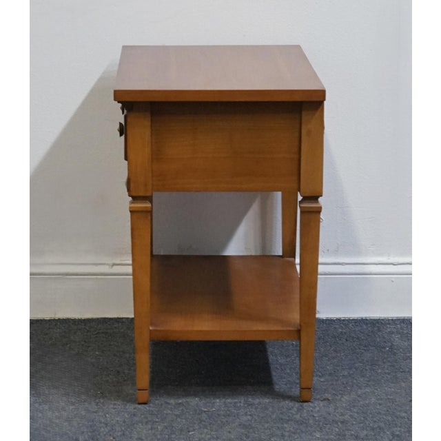 Dixie Furniture Solid Pecan Italian Neoclassical Tuscan Style 24″ Nightstand 260-22 For Sale - Image 11 of 14