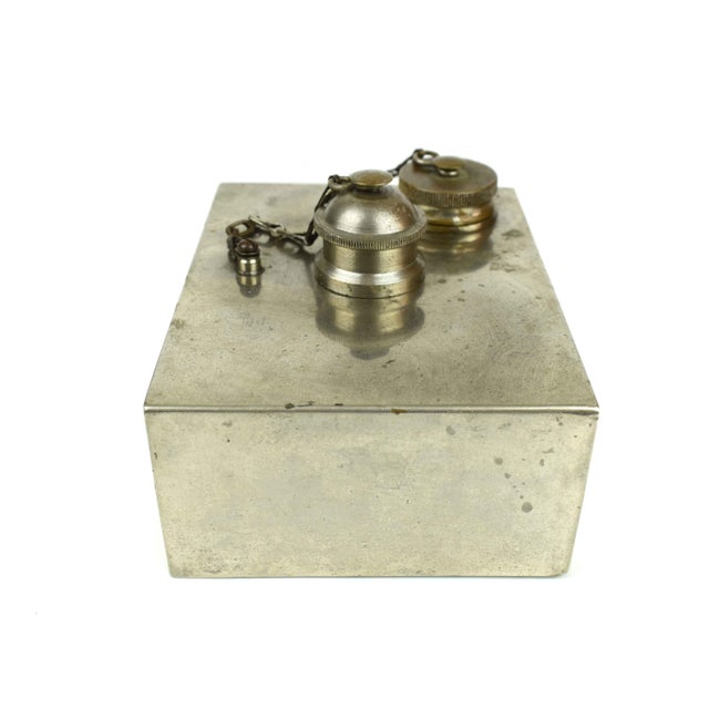 Mid Century Modern Chrome Recrabgle Oil Lamp For Sale - Image 4 of 6